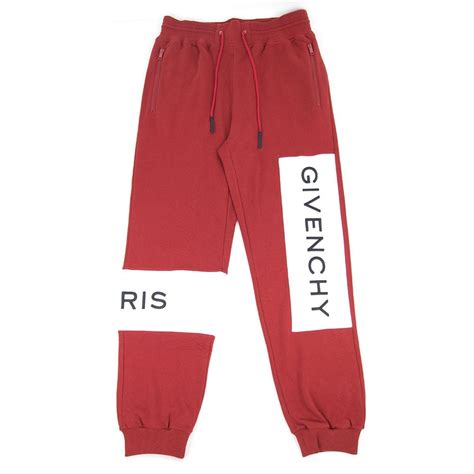 red givenchy track pants